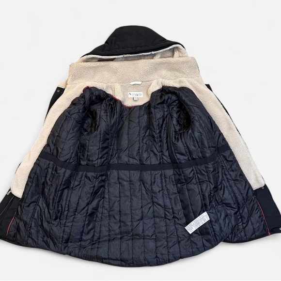 Koolaburra by UGG Black Hooded Sherpa Parka Jacket size small - Picture 2 of 8